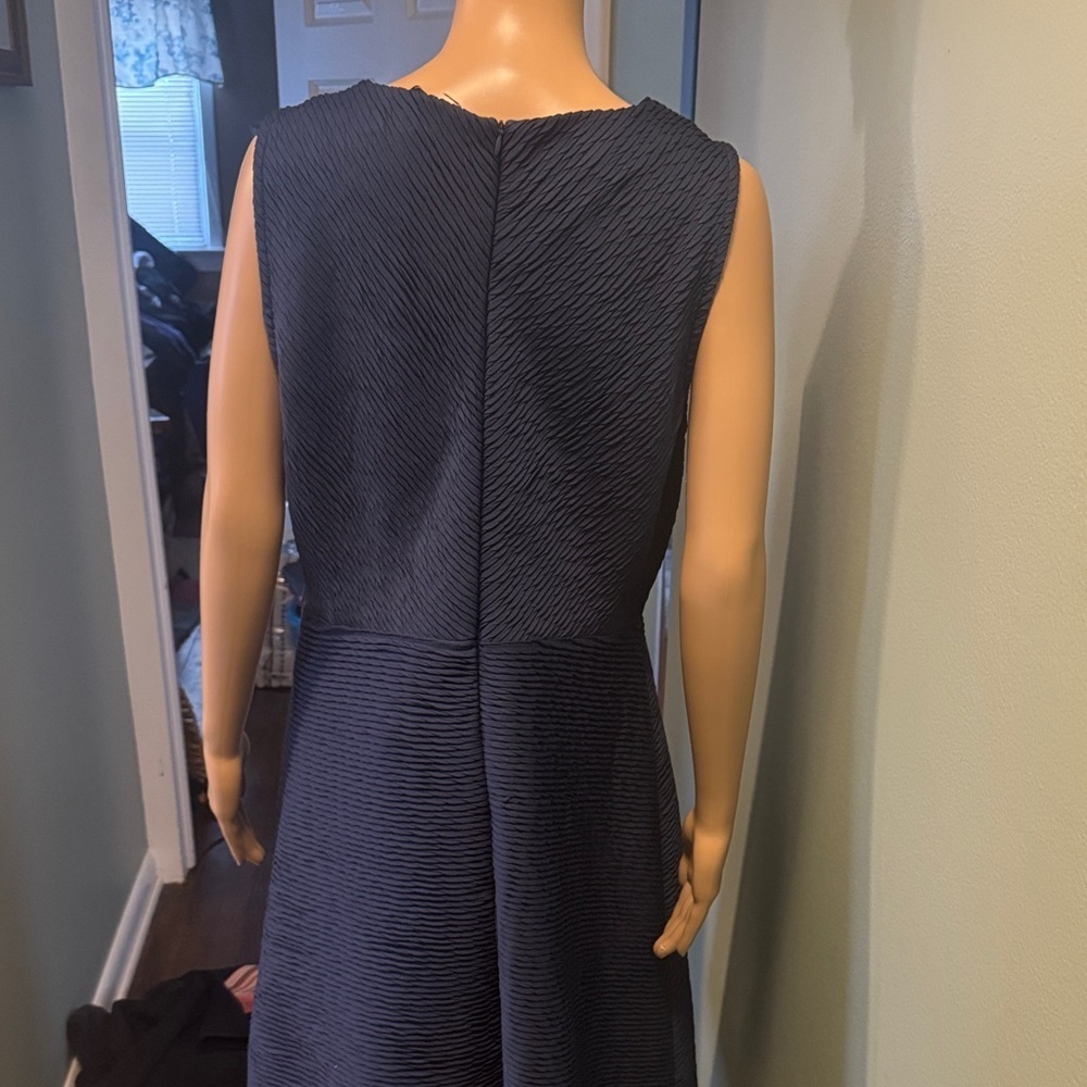 Daisy Fuentes Textured Navy Midi Dress - Picture 4 of 4